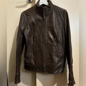 Banana Republic Dark Brown Leather Jacket